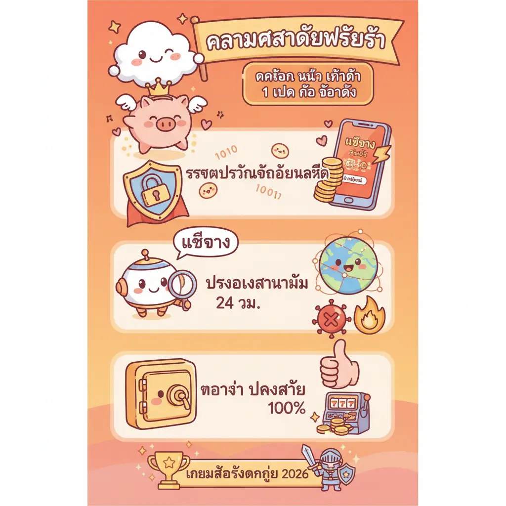 เว็บตรง สล็อต ฝากถอน ไม่มี ขั้นต่ำ 1 บาท ก็ ถอนได้ - ความปลอดภัยเว็บไซต์