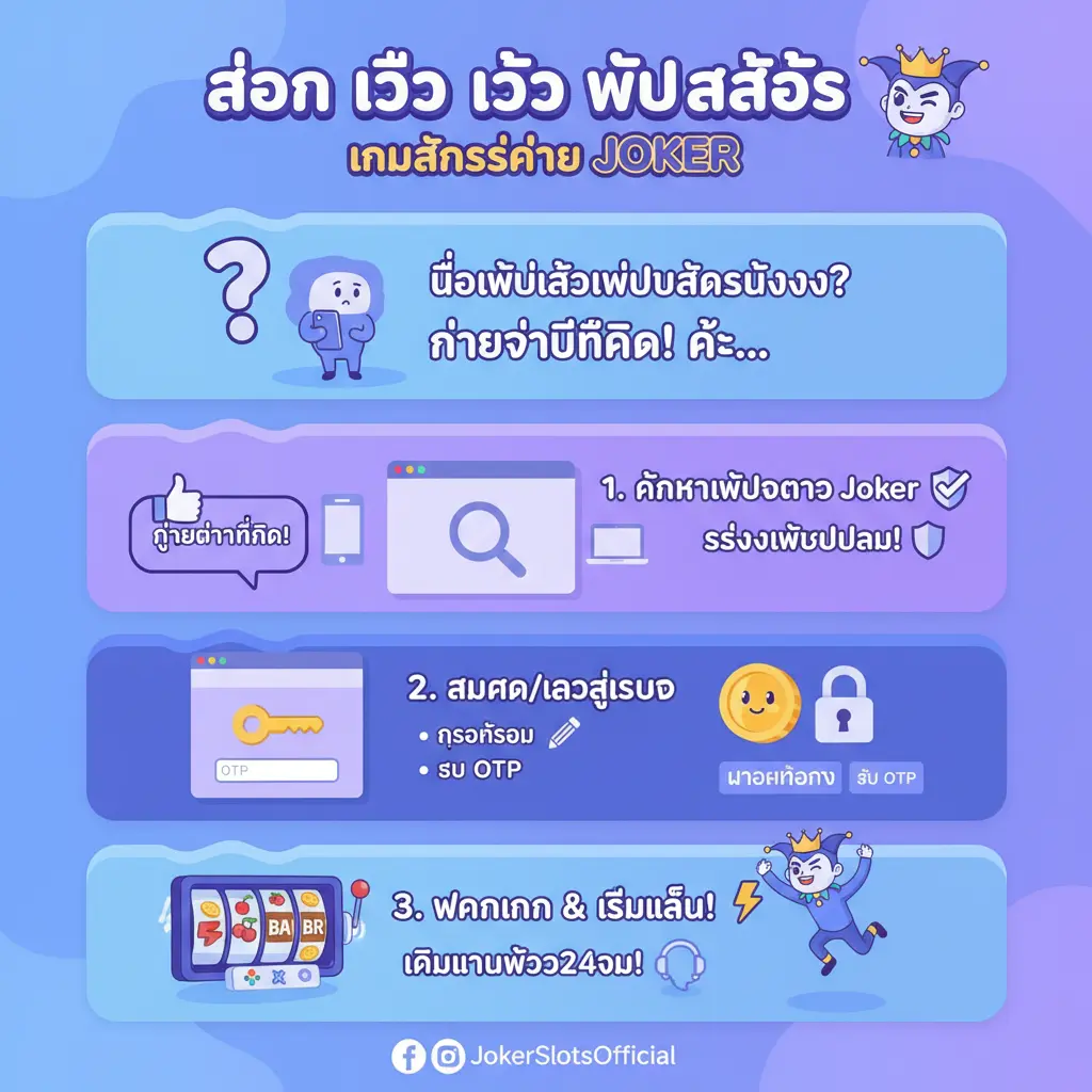 สอน วิธี เข้า เว็บ สล็อต - เกมสล็อตค่าย joker