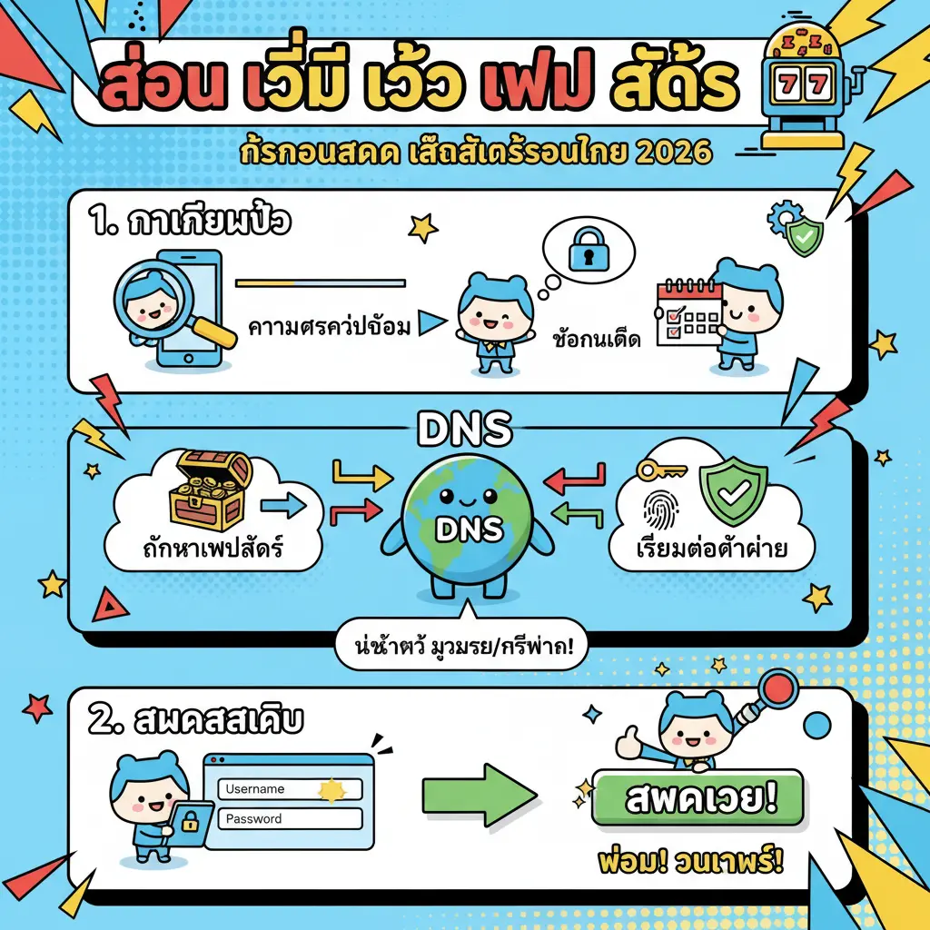 สอน วิธี เข้า เว็บ สล็อต - DNS