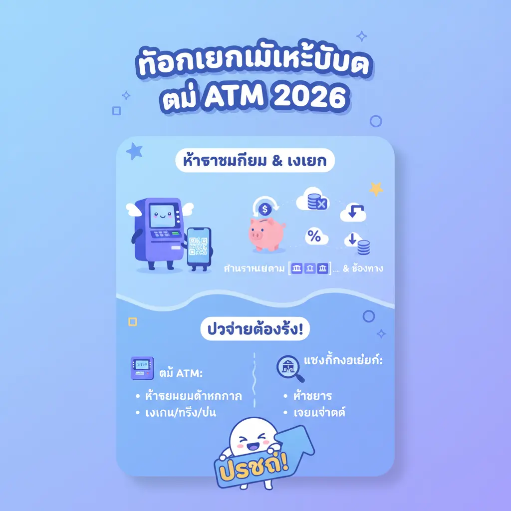 ถอนเงิน - ตู้ ATM