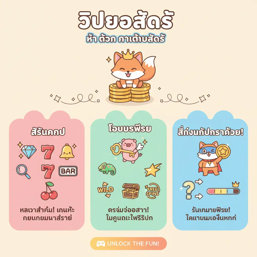 ขั้น ตอน การเล่นสล็อต - วิดีโอสล็อต