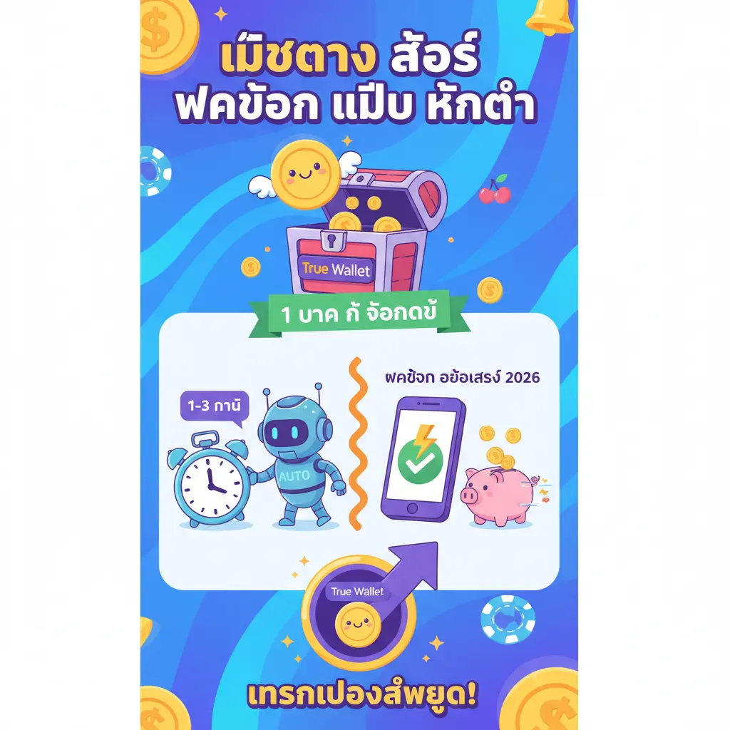 เว็บตรง สล็อต ฝากถอน ไม่มี ขั้นต่ำ 1 บาท ก็ ถอนได้ - True Wallet